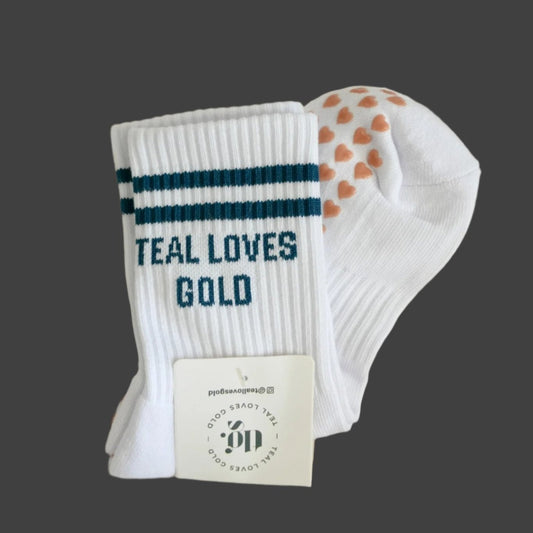 TLG - White/Gold Sock